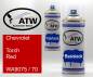 Preview: Chevrolet, Torch Red, WA9075 / 70: 400ml Sprühdose + 400ml Klarlack - Set, von ATW Autoteile West.